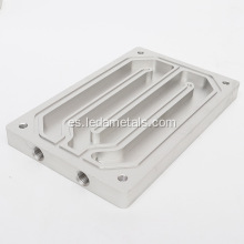 Placa de enfriamiento de agua de aluminio mecanizada por CNC para disipador de calor